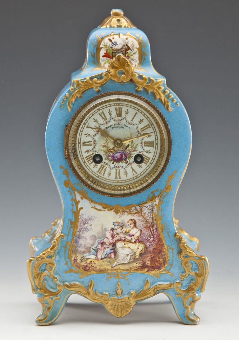 Bailey Banks & Biddle French Porcelain Mantle Clock (1 of 10)