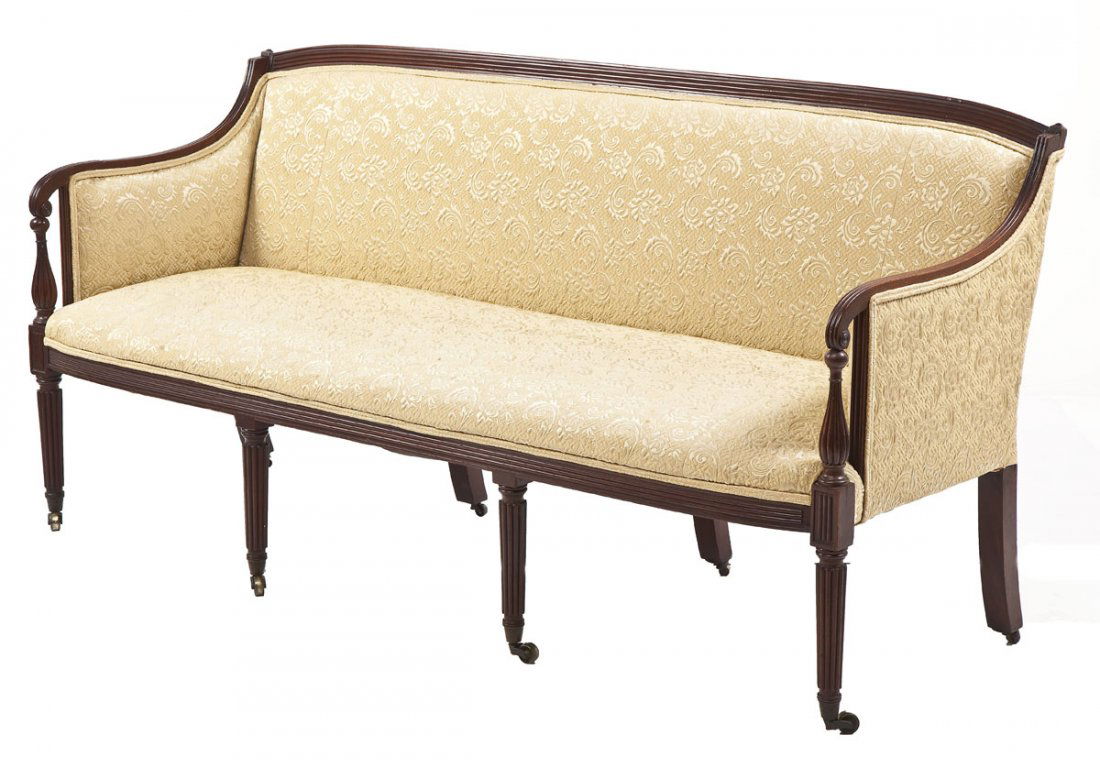 Sheraton Style Settee (1 of 9)