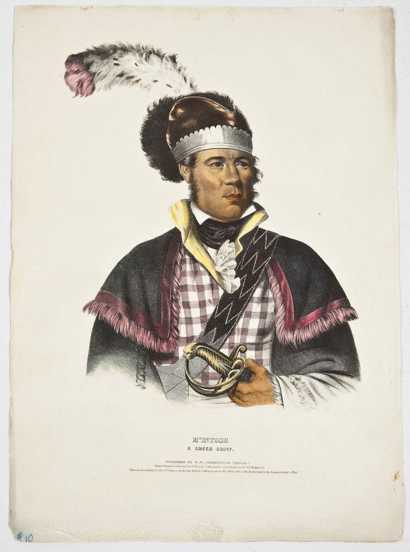 McKenney & Hall M'Intosh Hand Colored Lithograph (1 of 2)