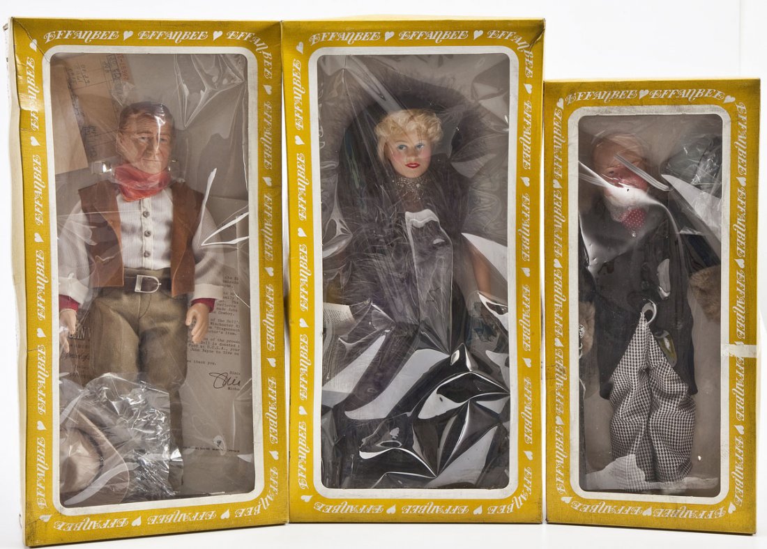 3 Effanbee Dolls incl. John Wayne and Mae West (1 of 3)