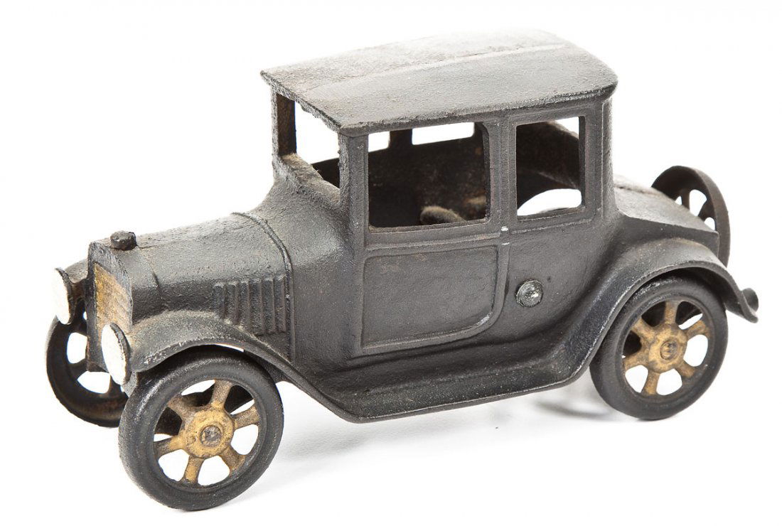 Antique Cast Iron Toy Coupe with Original Paint (1 of 4)