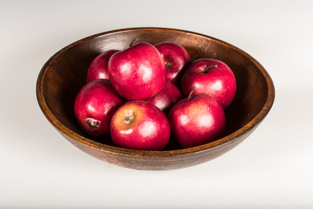Burl Bowl with Wood Apples (1 of 5)