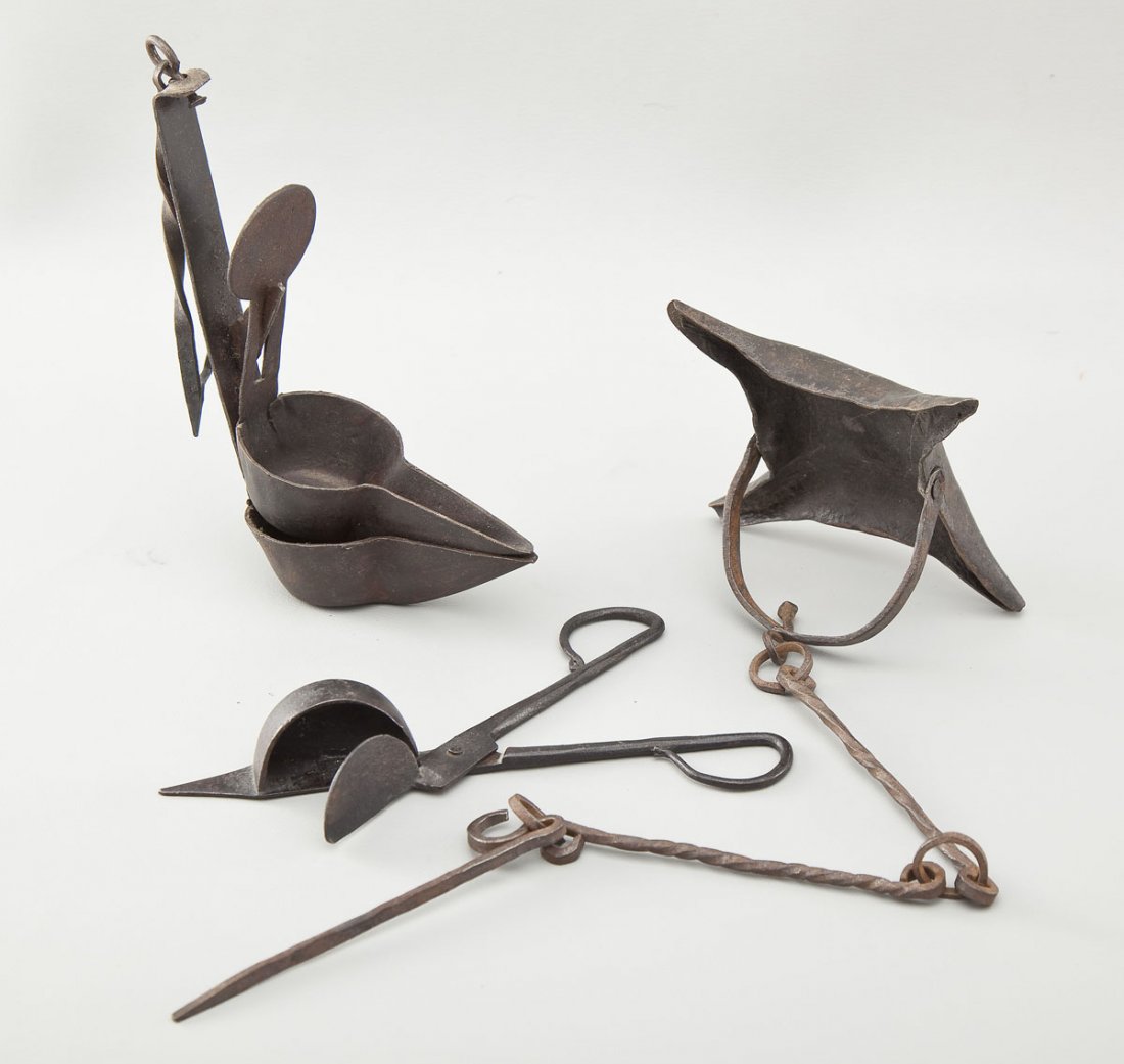 2 Early Lighting Devices incl Betty Lamp & Snuffer (1 of 2)