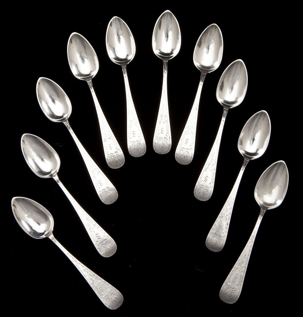 10 Robert & William Wilson Phila Coin Spoons (1 of 3)