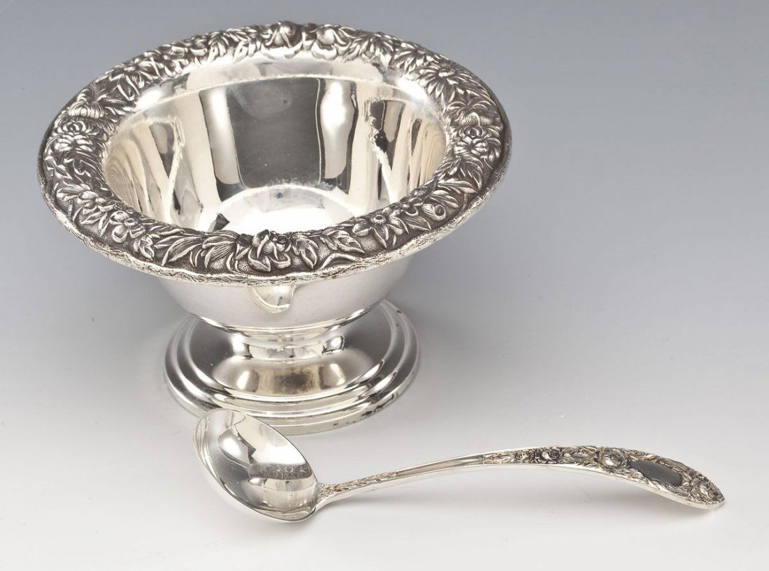 S. Kirk & Son Sterling Repousse Condiment Set (1 of 3)