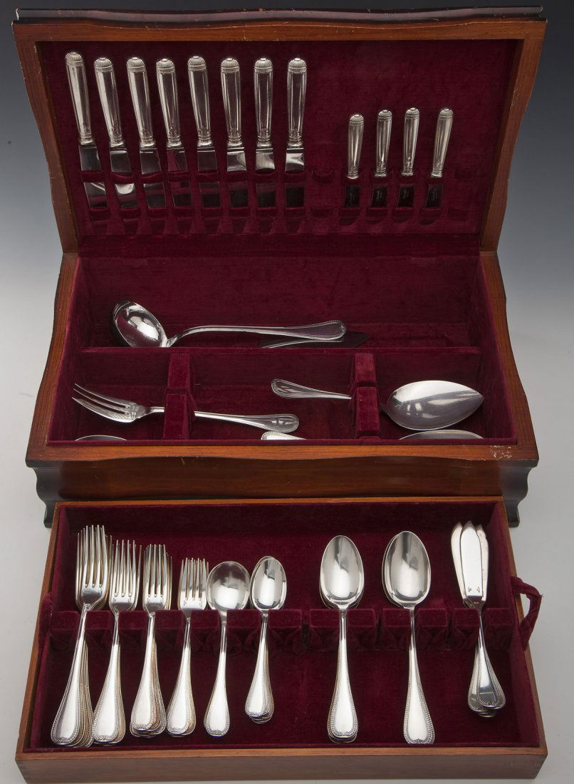 63 Pc Christofle Malmaison Flatware Set (1 of 4)