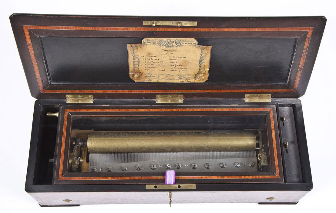 Bremond Mandoline Cylinder Music Box with Inlay (1 of 7)