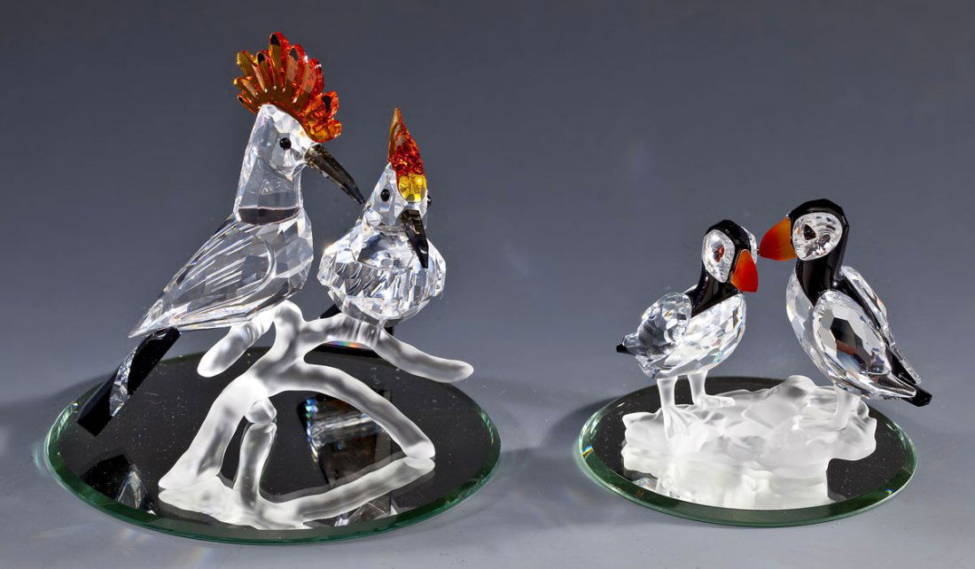 Swarovski Hoopoes and Puffins Figures (1 of 2)
