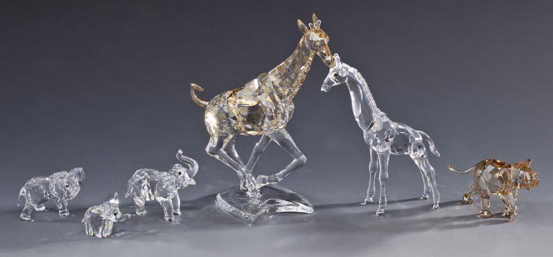 6 Swarovski Elephants and Giraffes (1 of 5)
