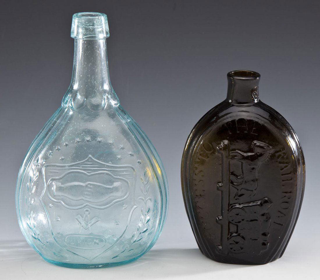 2 Antique Bottles incl. Calabash & RR (1 of 9)