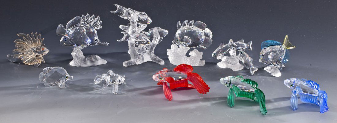 11 Swarovski Fish Figurines (1 of 8)
