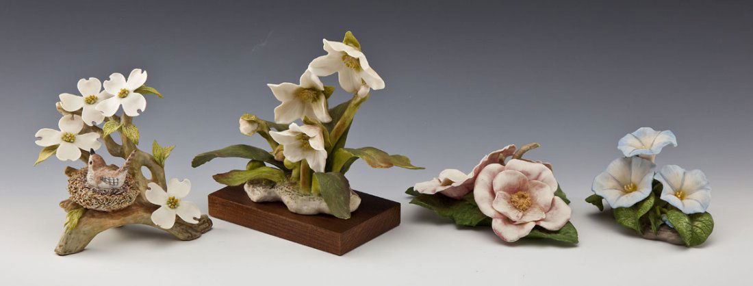 4 Cybis Flowers incl. Dogwood & Rose (1 of 6)