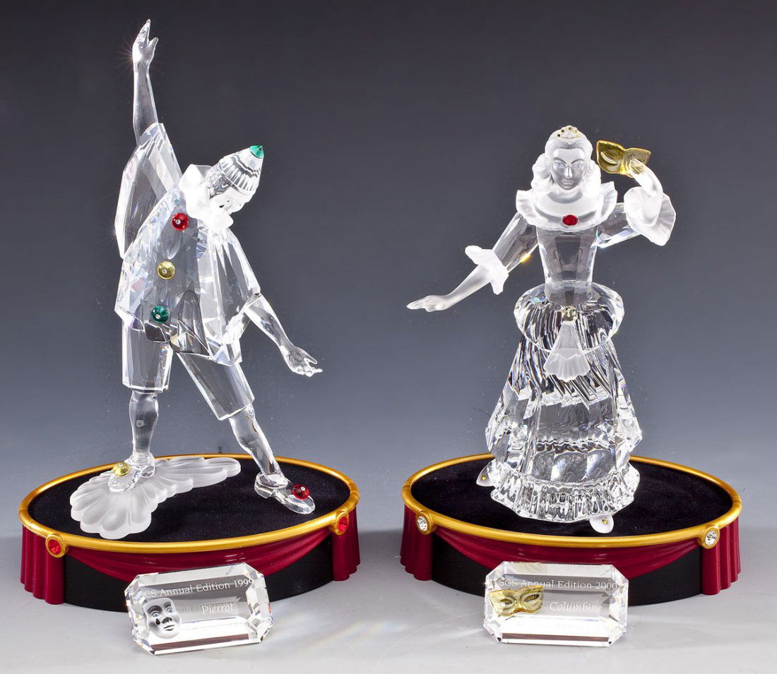 2 Masquerade Swarovski Figurines (1 of 5)