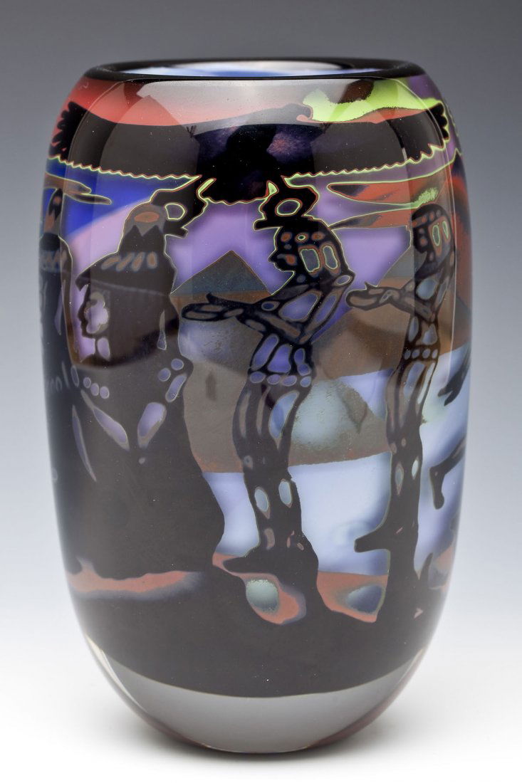 Swedish Art Glass Vase (1 of 6)