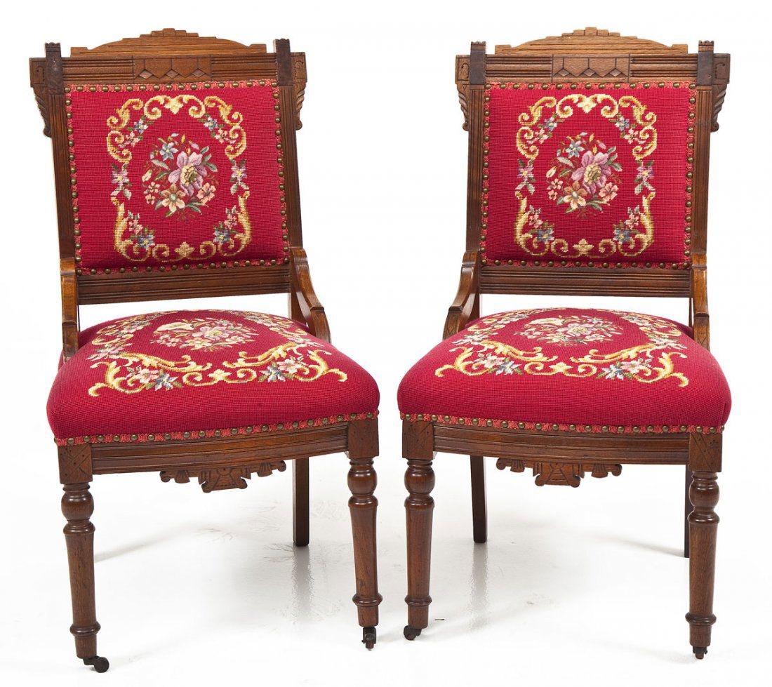 Pair of Eastlake Side Chairs (1 of 7)
