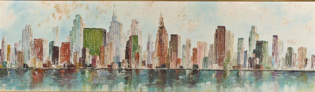 Mid Century Modern City Skyline (1 of 2)