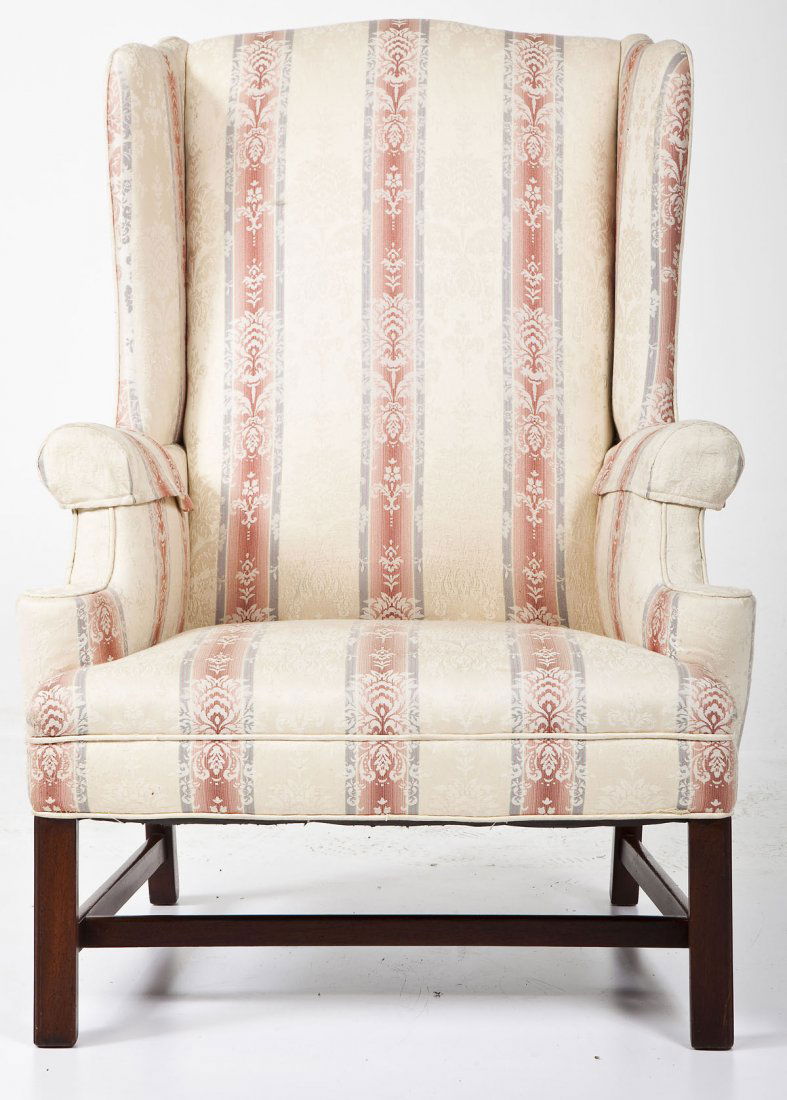 Colonial Revival Chippendale Wing Chair (1 of 5)