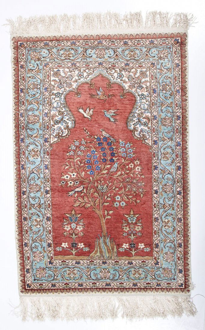 Kayseri Silk Prayer Rug (1 of 4)