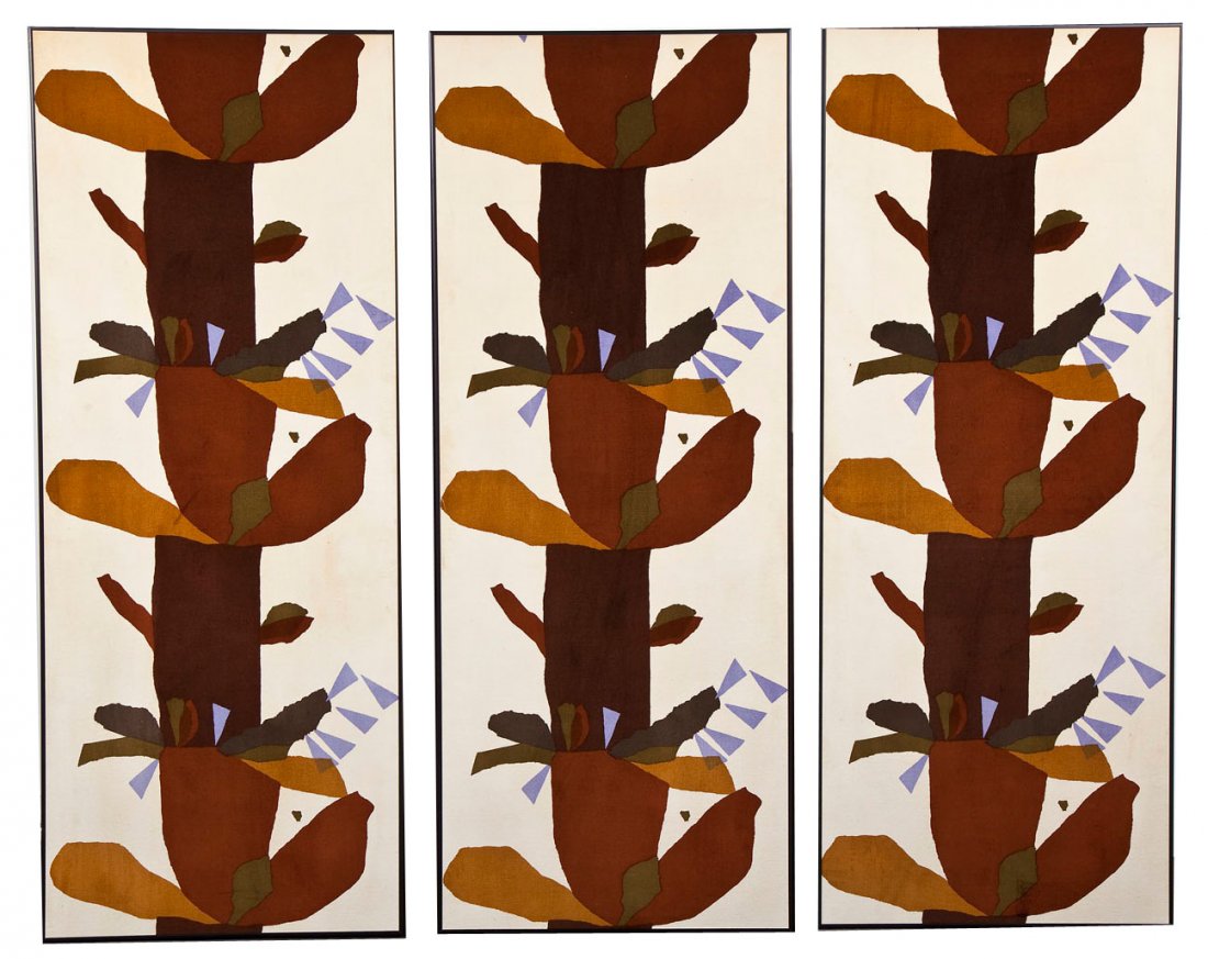 Mid-Century Velour Triptych (1 of 1)