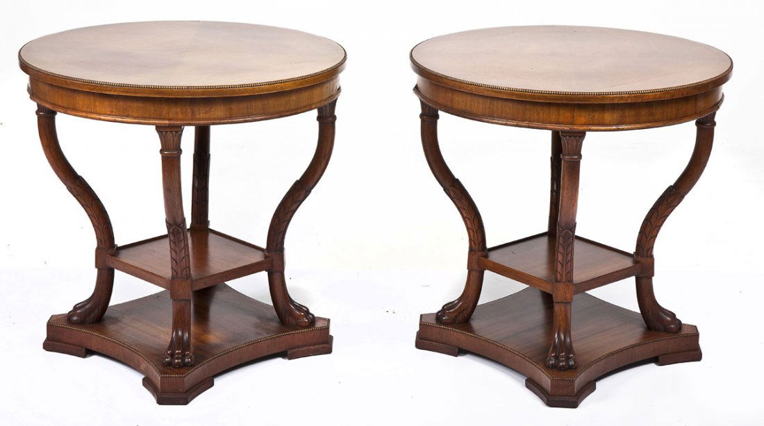 Matched Pair of Round Tables (1 of 7)