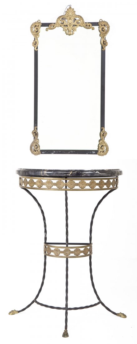 Continental Hall Table with Mirror (1 of 10)