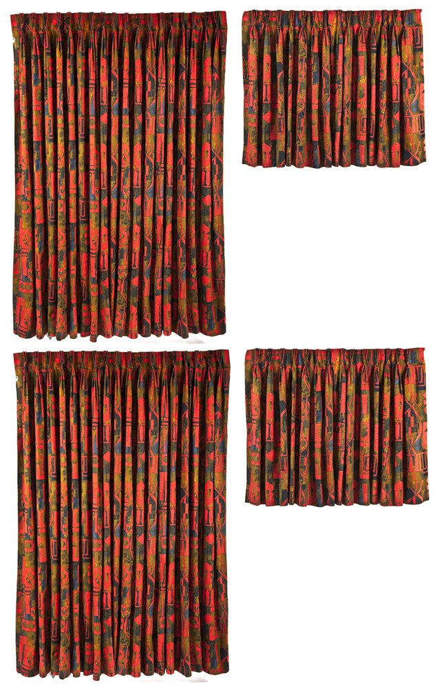 2 Prs Jack Lenor Larsen Fabric Custom Drapes (1 of 5)