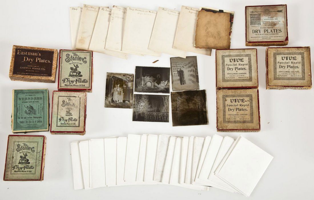 119 Antique Quarter Plate Glass Negatives (1 of 4)
