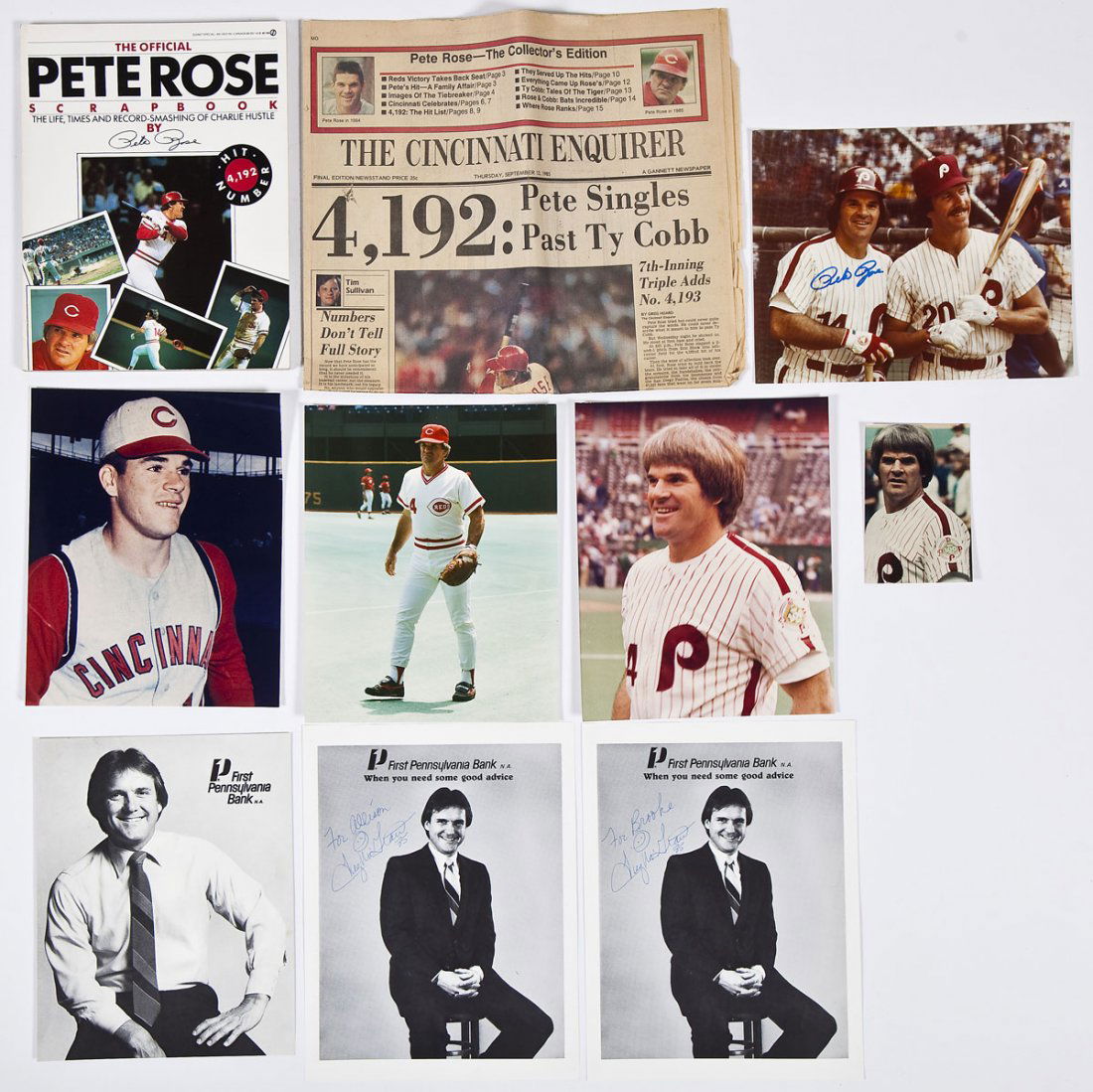 Tug McGraw & Peter Rose Signed Photos (1 of 5)