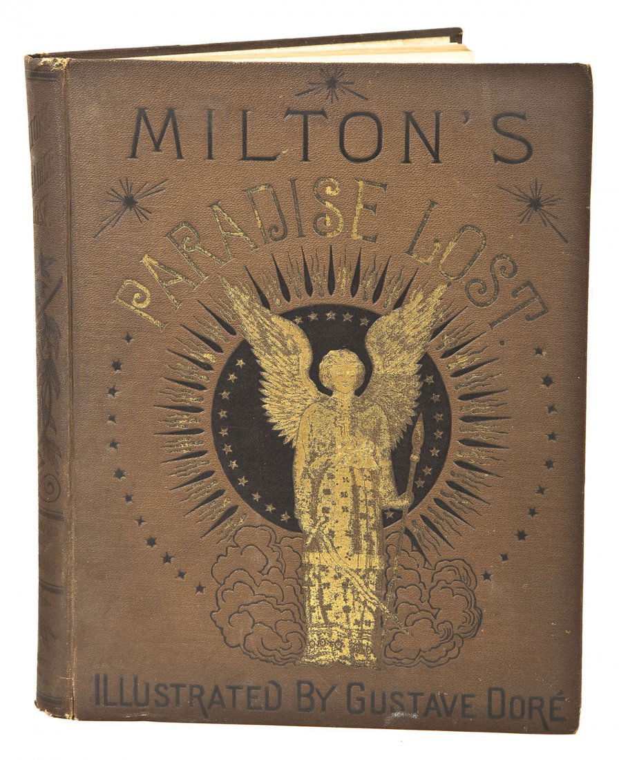 Milton's Paradise Lost Illustrated by Gustave Dore: DESCRIPTION: Milton's Paradise Lost. Illustrated by Gustave Dore. Edited with notes and a life of Milton by Robert Vaughan, D.D. Undated hardcover. Published by Cassell & Company of New York, London,