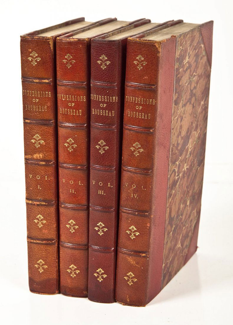 1897 Confessions of Rousseau in 4 Vol. (1 of 5)