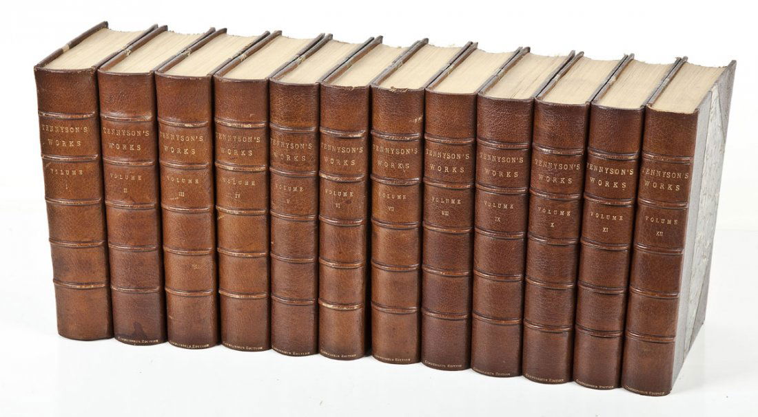 1896 Works of Lord Tennyson 12 Vols Connoisseur Ed (1 of 4)