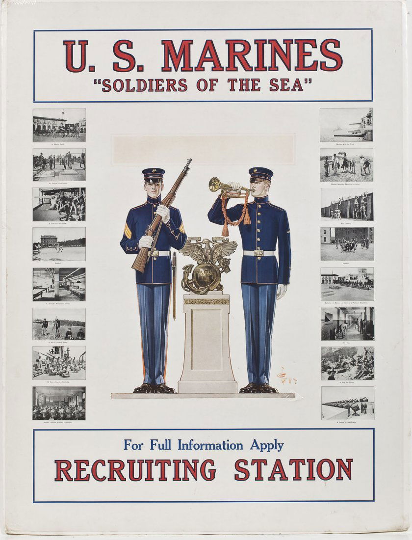 WWI U.S. Marine Recruiting Poster by Layendecker (1 of 3)