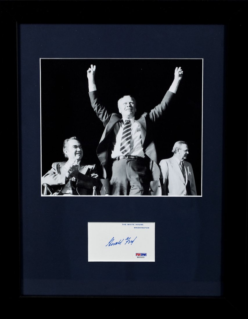 President Gerald Ford Signed Card (1 of 2)