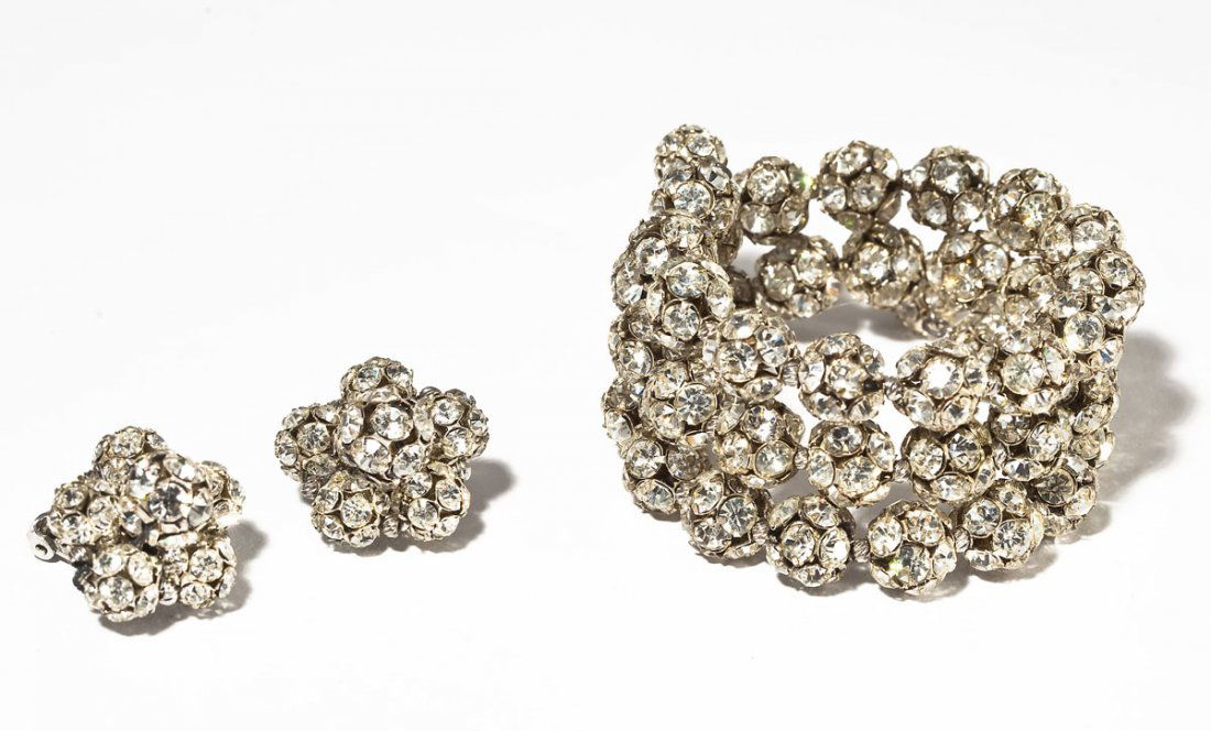 Hattie Carnegie Bracelet & Earrings Set (1 of 2)