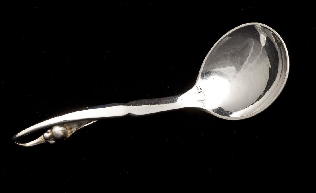 Georg Jensen Danish Sterling Tea Caddy Spoon (1 of 4)