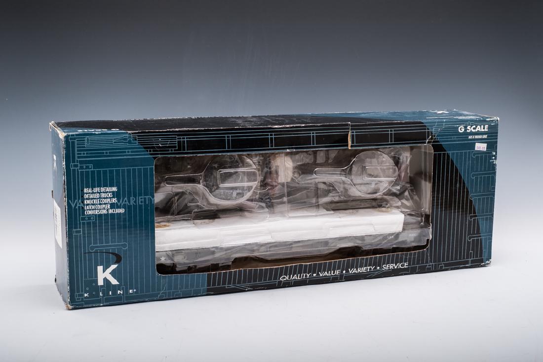 K-Line U.S. Army Flat Car with Tanks in OB (1 of 3)