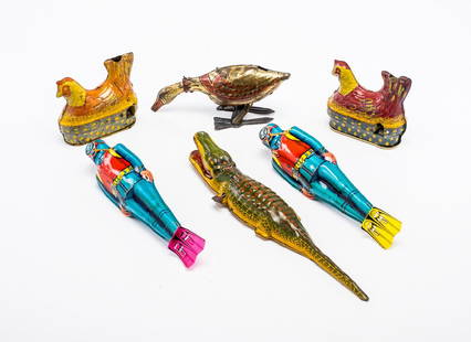 Marx Goose Laying Eggs Tin Litho Toy