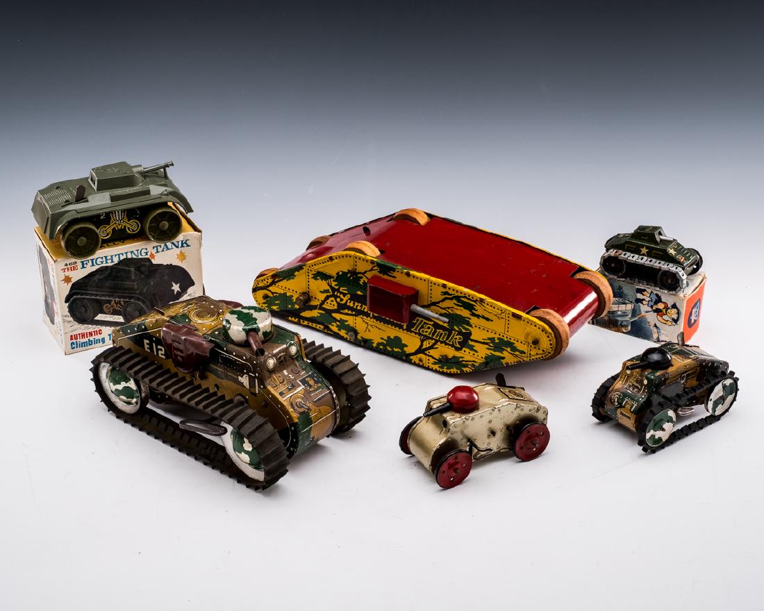 6 Wind Up Tanks incl. Marx & Wolverine (1 of 1)