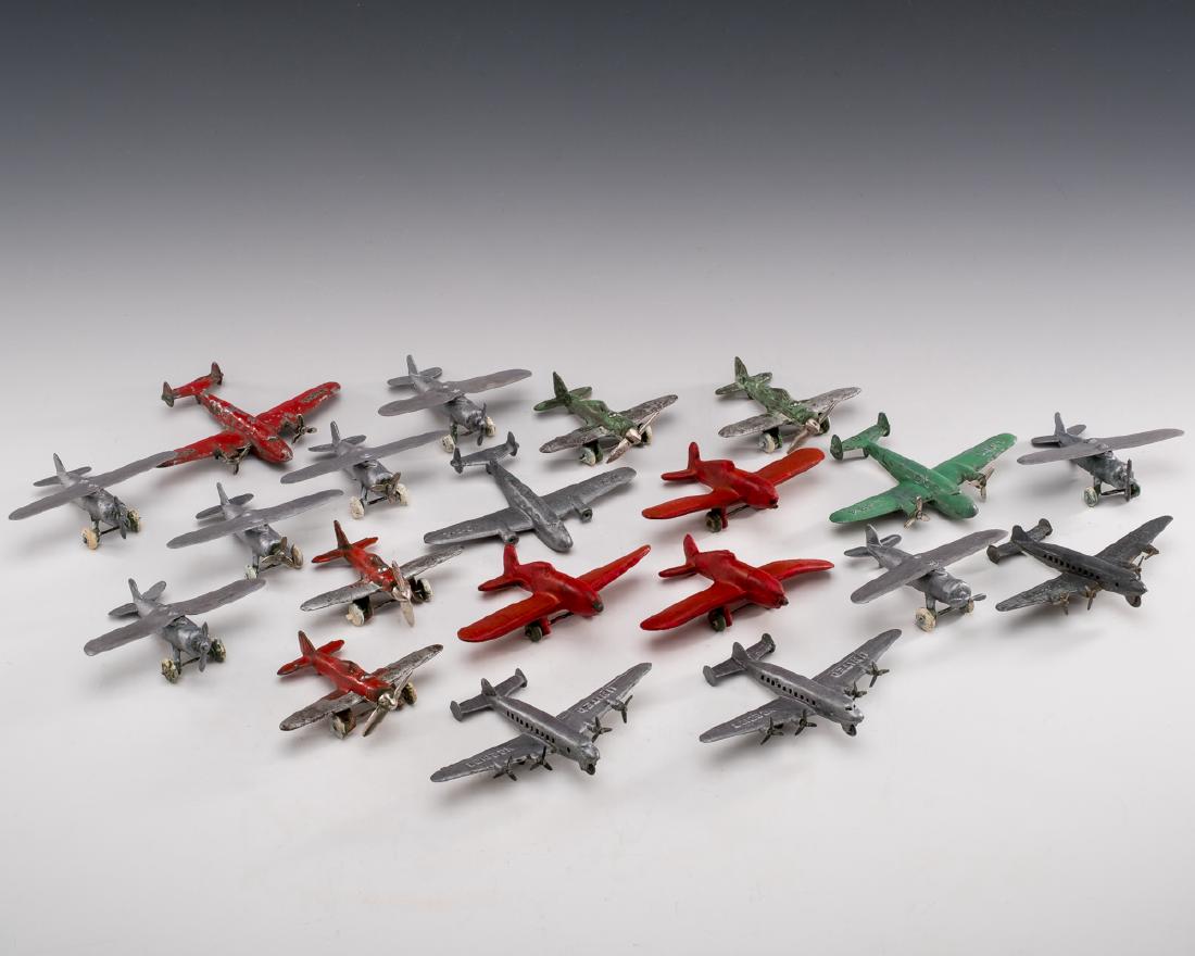 20 Toy Airplanes Incl Hubley & Aub-Rubr (1 of 1)