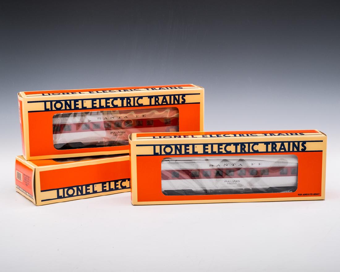 3 Lionel Santa Fe Passenger Cars in OBs (1 of 4)