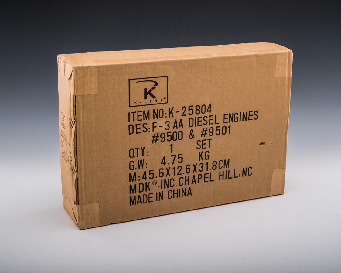 K-Line F-3 AA Diesel Engine Set in OB (1 of 1)