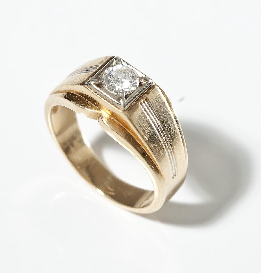 Man's 14K & .51 Carat Diamond Ring (1 of 4)