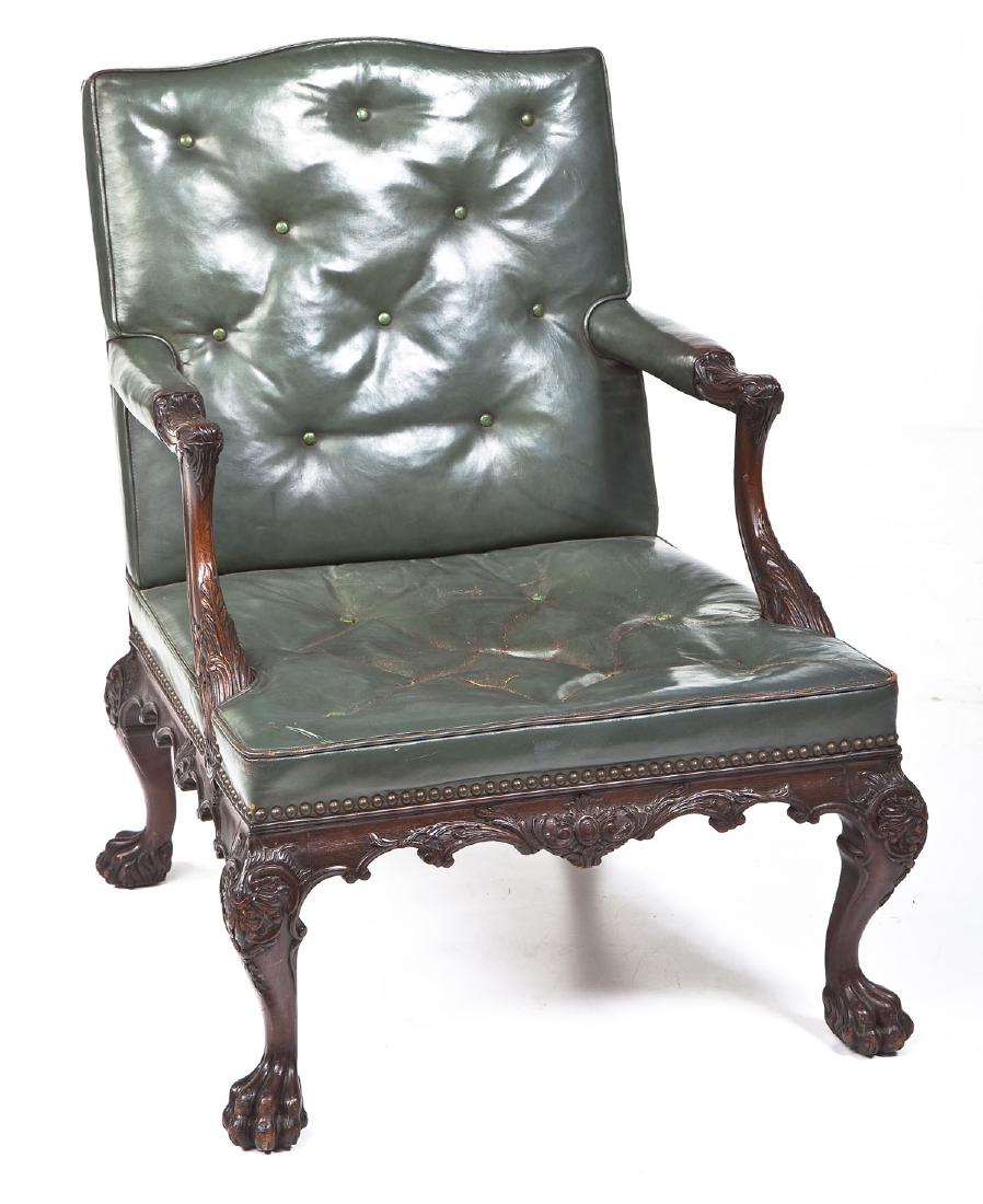 Colonial Revival Chippendale Lolling Chair (1 of 8)