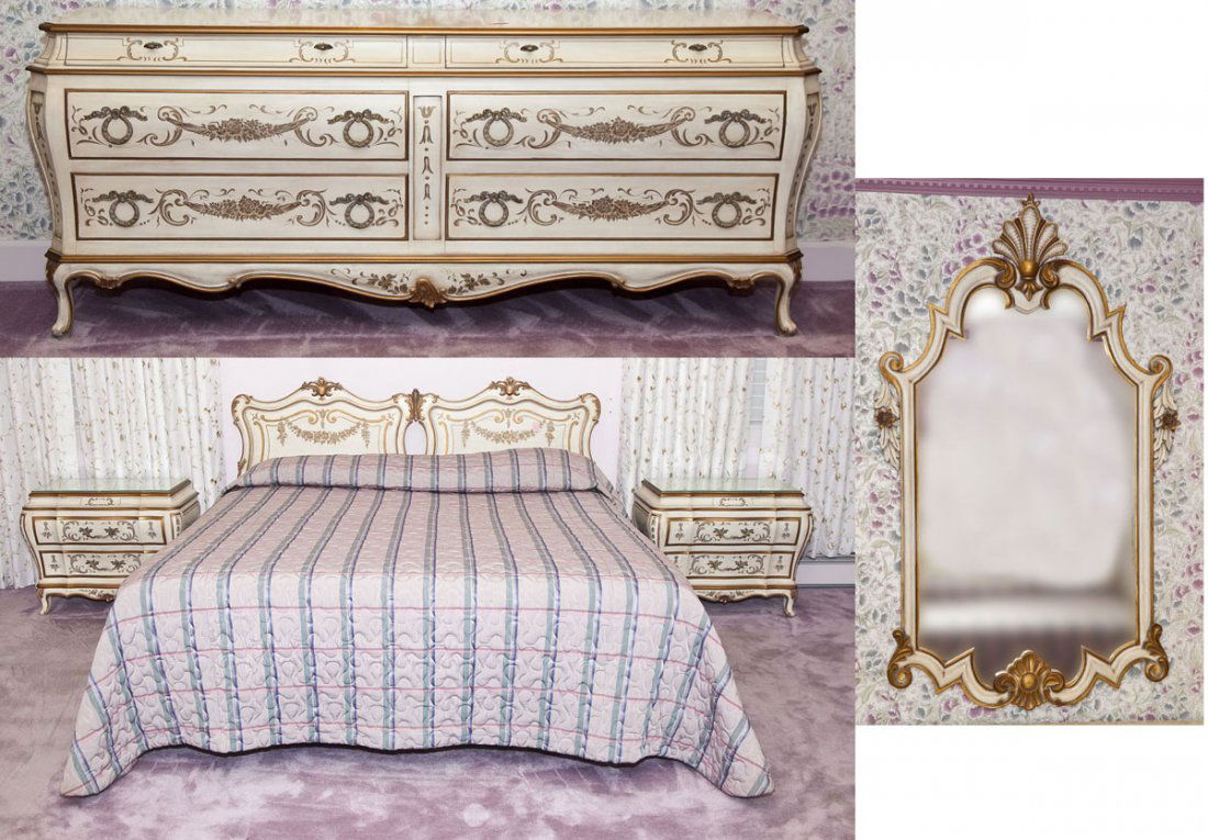 5 Pc Karges French Rococo Bedroom Suit (1 of 9)