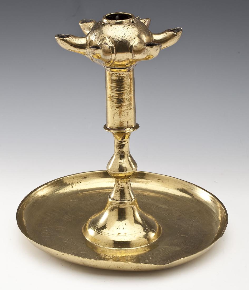 Antique Brass Shabbat Lamp (1 of 4)