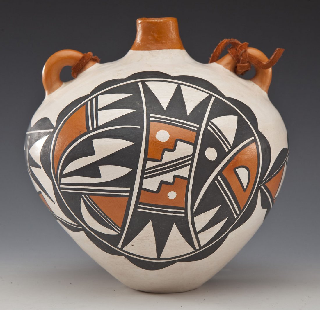 Hopi Polychrome Pottery Canteen (1 of 3)