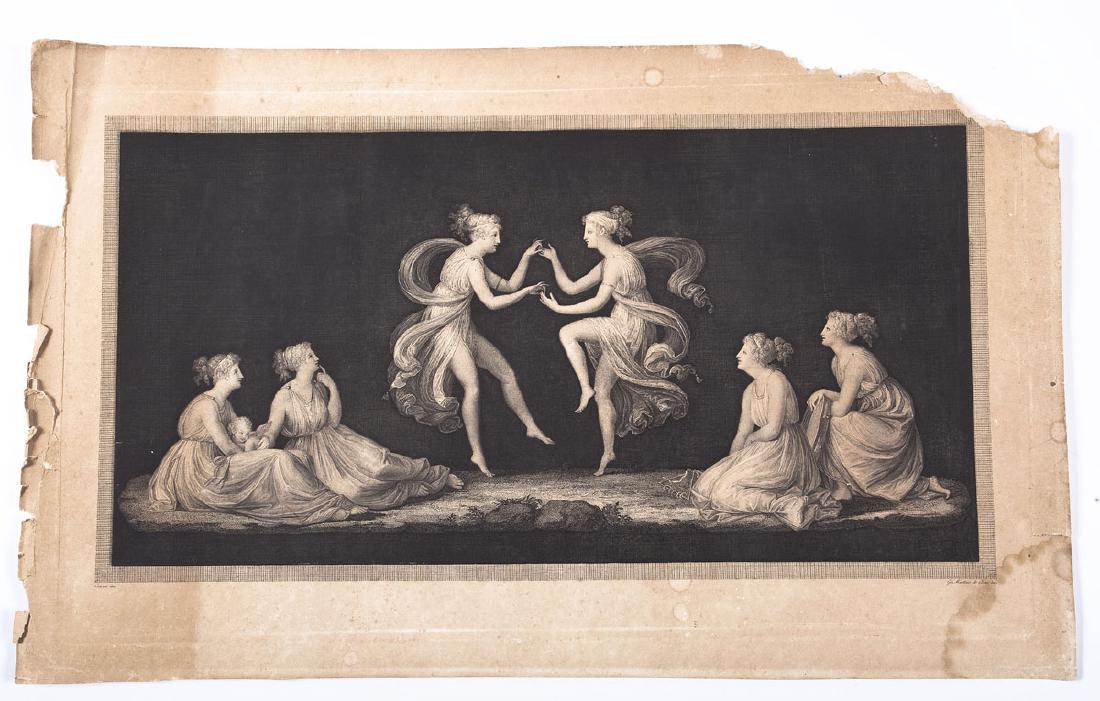 Giovanni Martino Dei Boni (Italian, B. 1753): DESCRIPTION: Giovanni Martino Dei Boni (Italian, B. 1753). Engraving after Antonio Canova. "Canova inv" to lower left. and "Gio. Martino dei Boni inc" to lower right. Probably from the series "Baccant