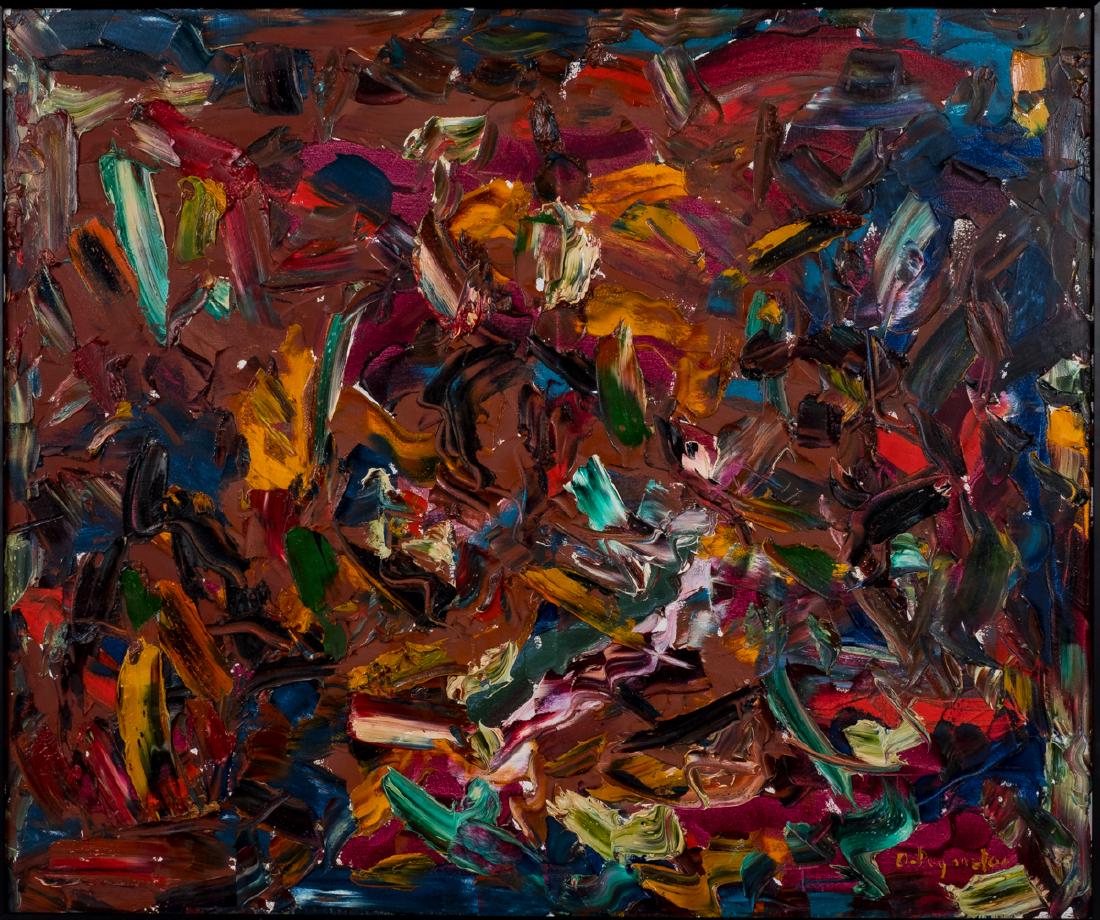 Modern Signed Abstract Painting (1 of 3)