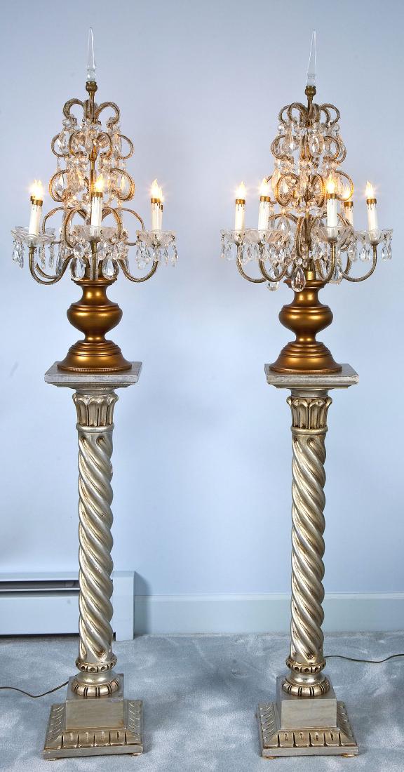 Pair of Girandoles on Pedestals (1 of 5)