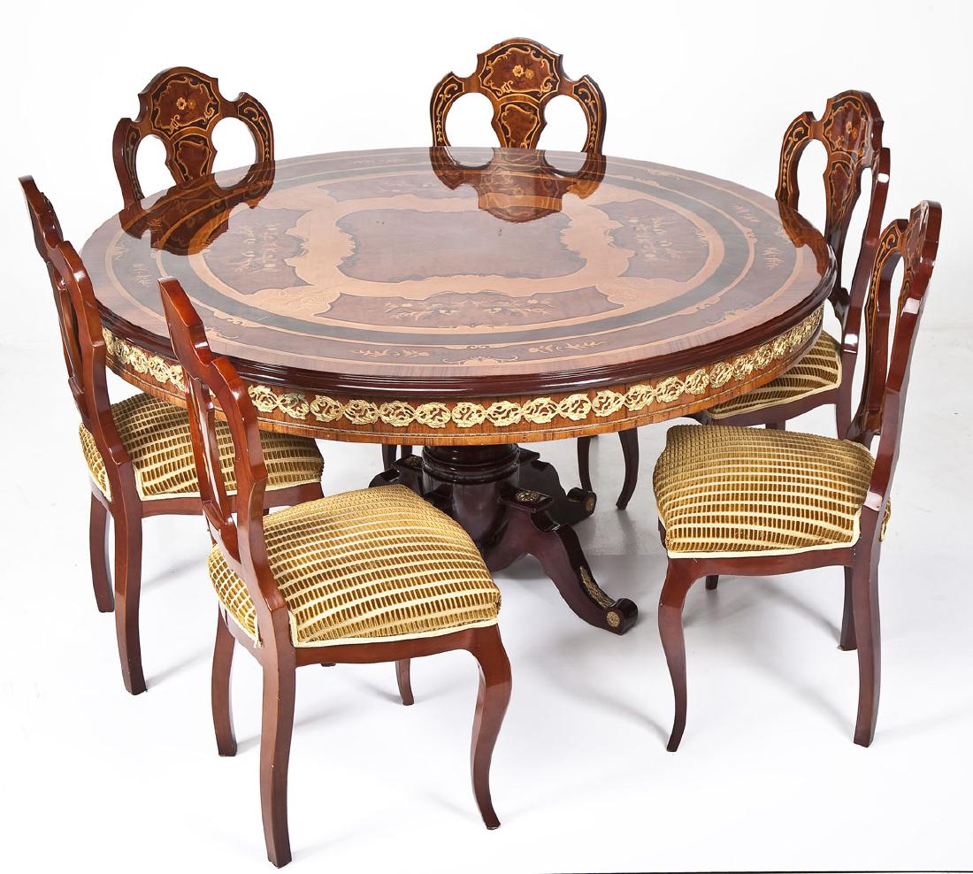 French Revival Louis XV Table & Chairs (1 of 14)